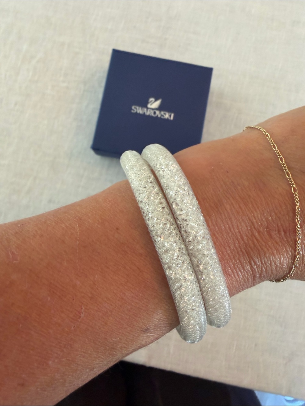 Swarovski Stardust Clear Mesh Crystal Bracelet
